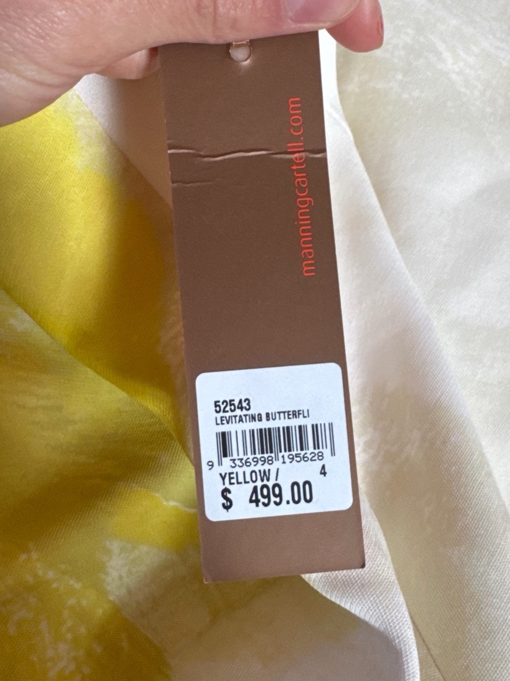Manning Cartell Strapless White Dress with Lime Graphic - Picture 2 of 3